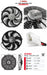 SPAL 16" SPAL Fan - 30102082 16" 12 Volt Puller Fan Sealed Curved Blade 1918 cfm VA33-AP71/LL-65A SPAL Fan - 30102082 16" 12 Volt Puller Fan | VA33-AP71/LL-65A 1918 cfm