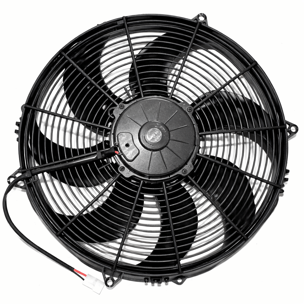 SPAL 16" SPAL Fan - 30102082 16" 12 Volt Puller Fan Sealed Curved Blade 1918 cfm VA33-AP71/LL-65A SPAL Fan - 30102082 16" 12 Volt Puller Fan | VA33-AP71/LL-65A 1918 cfm