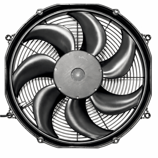 SPAL 16" SPAL Fan - 30102082 16" 12 Volt Puller Fan Sealed Curved Blade 1918 cfm VA33-AP71/LL-65A SPAL Fan - 30102082 16" 12 Volt Puller Fan | VA33-AP71/LL-65A 1918 cfm