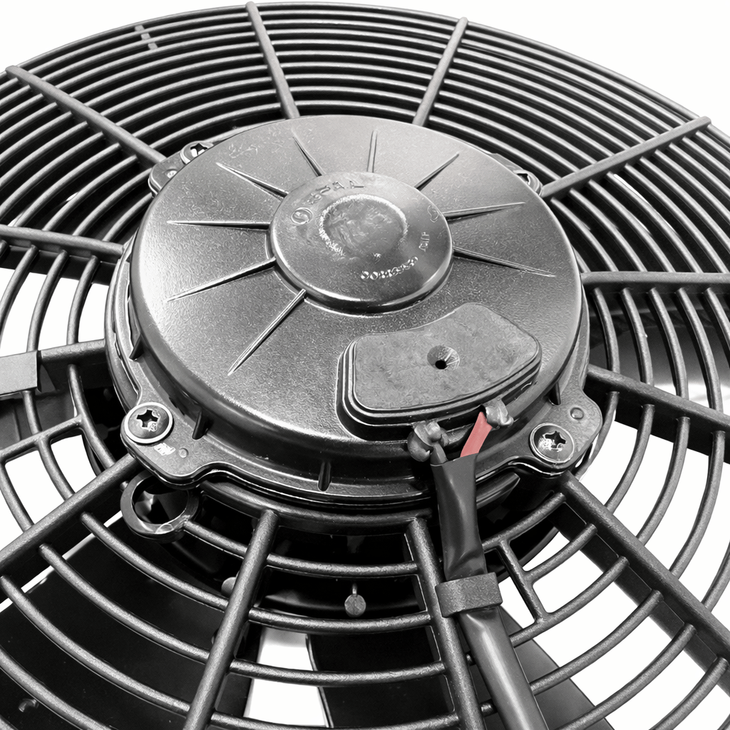SPAL 16" SPAL Fan - 30102082 16" 12 Volt Puller Fan Sealed Curved Blade 1918 cfm VA33-AP71/LL-65A SPAL Fan - 30102082 16" 12 Volt Puller Fan | VA33-AP71/LL-65A 1918 cfm