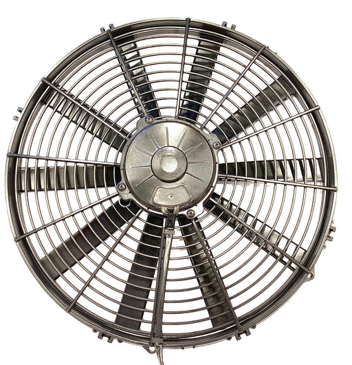 SPAL 16" SPAL Fan - 30102120 16" 12 Volt Puller Fan High Performance Straight Blade 1918 cfm VA18-AP70/LL-86A SPAL Fan - 30102120 16" 12 Volt Puller Fan 1918 cfm