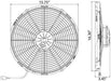 SPAL 16" SPAL Fan - 30102120 16" 12 Volt Puller Fan High Performance Straight Blade 1918 cfm VA18-AP70/LL-86A SPAL Fan - 30102120 16" 12 Volt Puller Fan 1918 cfm