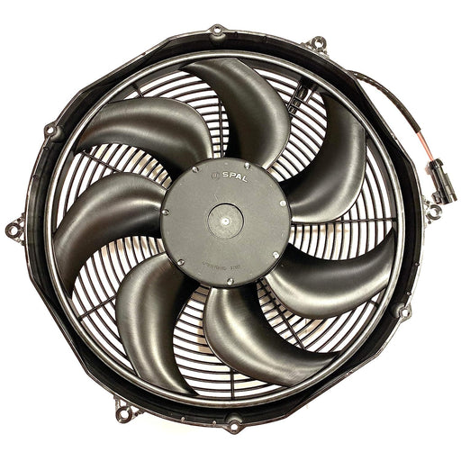 SPAL 16" SPAL Fan - 30102803 16" 12 Volt Puller Fan 12 Volt Output Curved Blade 1953 cfm VA33-AP91/LL-65A SPAL Fan - 30102803 16" 12 Volt Puller Fan 12 Volt 1953 cfm
