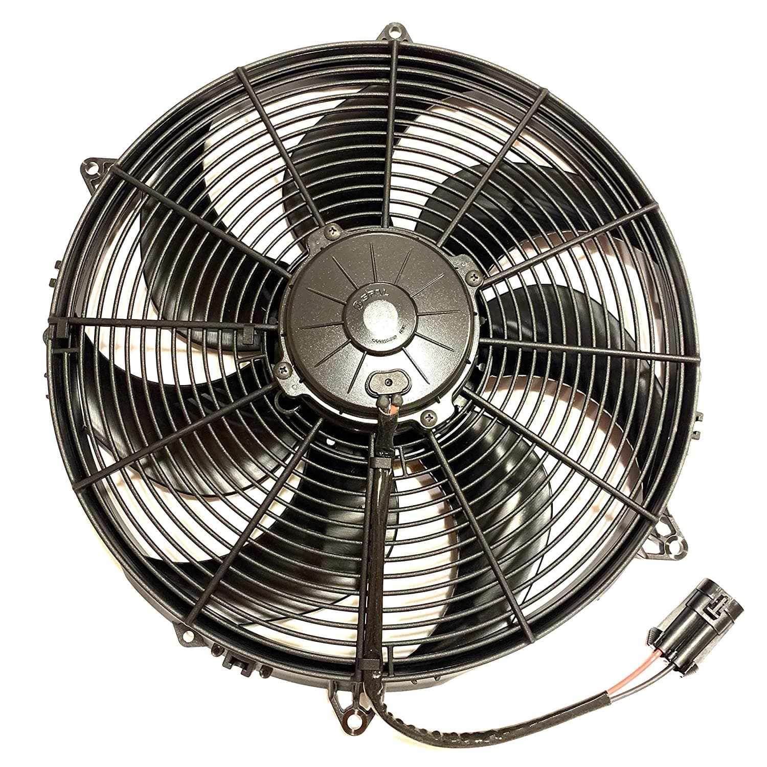 SPAL 16" SPAL Fan - 30102803 16" 12 Volt Puller Fan 12 Volt Output Curved Blade 1953 cfm VA33-AP91/LL-65A SPAL Fan - 30102803 16" 12 Volt Puller Fan 12 Volt 1953 cfm