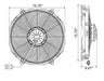 SPAL 16" SPAL Fan - 30102803 16" 12 Volt Puller Fan 12 Volt Output Curved Blade 1953 cfm VA33-AP91/LL-65A SPAL Fan - 30102803 16" 12 Volt Puller Fan 12 Volt 1953 cfm