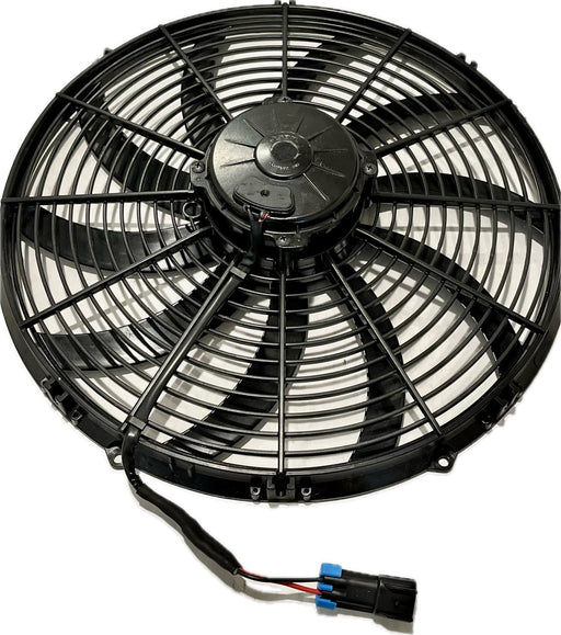 SPAL 16" **USED** SPAL Fan - 30102050 16" 12 Volt Puller Fan Puller Curved Blades 2024 CFM Sealed Cooling for Thermo King Tripac APU Evolution Carrier Condenser 78-2050 30102049 with Mating Connector Kit (Copy) (Copy) SPAL Fan - 30102050 USED 16" 12 Volt Puller Fan 2024 CFM