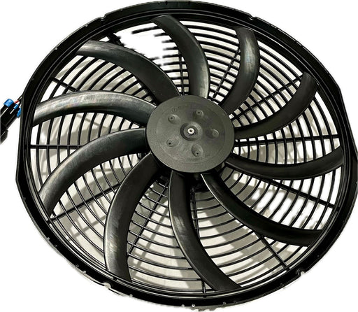 SPAL 16" **USED** SPAL Fan - 30102050 16" 12 Volt Puller Fan Puller Curved Blades 2024 CFM Sealed Cooling for Thermo King Tripac APU Evolution Carrier Condenser 78-2050 30102049 with Mating Connector Kit (Copy) SPAL Fan - 30102050 USED 16" 12 Volt Puller Fan 2024 CFM