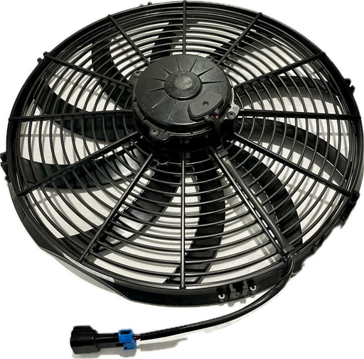 SPAL 16" **USED** SPAL Fan - 30102050 16" 12 Volt Puller Fan Puller Curved Blades 2024 CFM Sealed Cooling for Thermo King Tripac APU Evolution Carrier Condenser 78-2050 30102049 with Mating Connector Kit (Copy) SPAL Fan - 30102050 USED 16" 12 Volt Puller Fan 2024 CFM