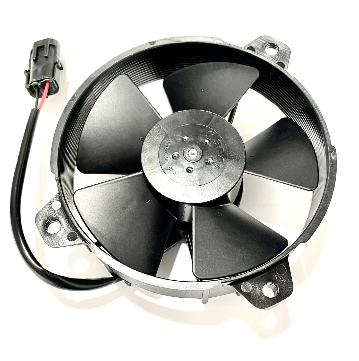 SPAL 5.2" SPAL Fan - 30103059 5.2" 12 Volt Puller Fan Sealed High Performance Straight Blade 342 cfm VA31-A101/46A with Weatherpack Sealed Connector SPAL Fan - 30103059 5.2" 12 Volt Puller Fan 