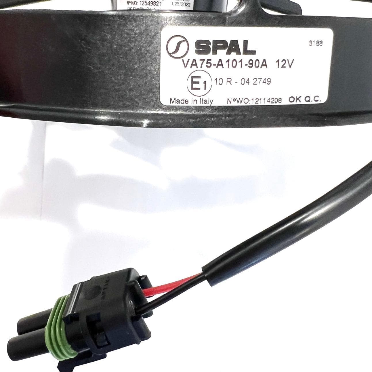 SPAL 7.2" SPAL Fan - 30103131 7.2" 12 Volt Puller Radiator Condenser Fan High Performance Curved Blade 398 cfm VA75-A101-90A 12V - Replacement for Polaris 2413007 for ATV Motorcycle etc. SPAL Fan - 30103131 7.2" 12 Volt Puller Fan 398 cfm 