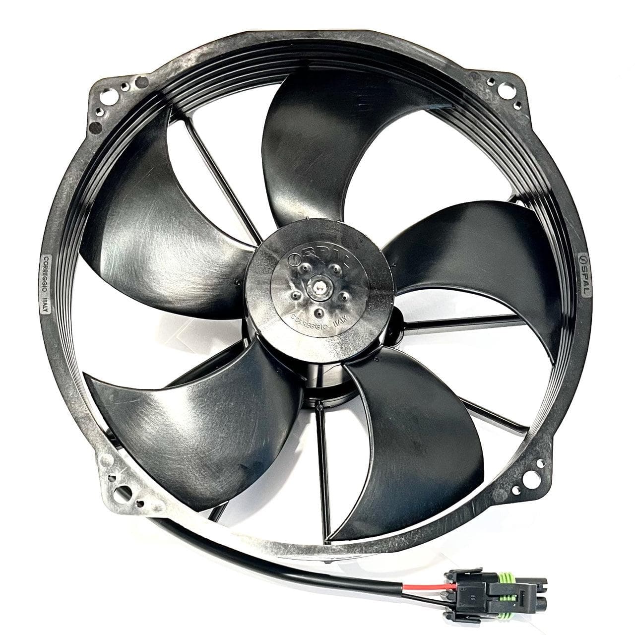 SPAL 7.2" SPAL Fan - 30103131 7.2" 12 Volt Puller Radiator Condenser Fan High Performance Curved Blade 398 cfm VA75-A101-90A 12V - Replacement for Polaris 2413007 for ATV Motorcycle etc. SPAL Fan - 30103131 7.2" 12 Volt Puller Fan 398 cfm 