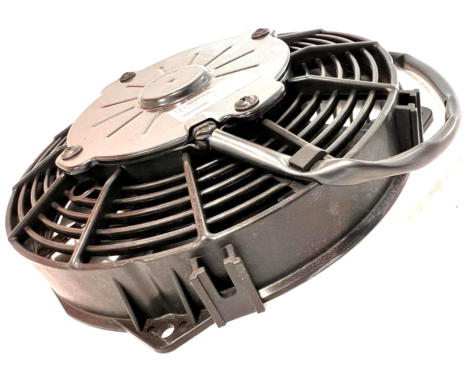 SPAL 7.5" Pusher SPAL Fan - 30100397 7.5" Pusher Straight Blades 12 Volt High-Performance 384 cfm VA14-AP11/C34S 12V IP68 Waterproof Brushed Fan for Cooling Radiators, Oil Coolers, ATV Motorcycle etc. SPAL Fan - 30100397