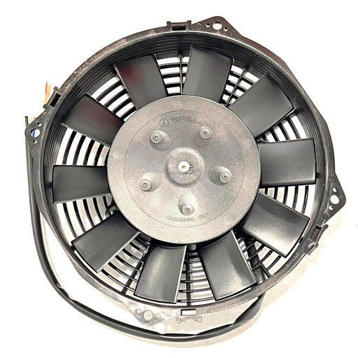 SPAL 7.5" Pusher SPAL Fan - 30100397 7.5" Pusher Straight Blades 12 Volt High-Performance 384 cfm VA14-AP11/C34S 12V IP68 Waterproof Brushed Fan for Cooling Radiators, Oil Coolers, ATV Motorcycle etc. SPAL Fan - 30100397