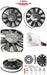 SPAL 9" SPAL Fan - 30100344 9" 24 Volt Puller Fan Straight Blade 543 cfm VA07-BP7/C-31A 24V Truck Air 06-3499, MEI 3499 SPAL Fan - 30100344 9" VA07-BP7/C-31A 24V Truck Air 06-3499, MEI 3499