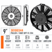 SPAL 9" SPAL Fan - 30100344 9" 24 Volt Puller Fan Straight Blade 543 cfm VA07-BP7/C-31A 24V Truck Air 06-3499, MEI 3499 SPAL Fan - 30100344 9" VA07-BP7/C-31A 24V Truck Air 06-3499, MEI 3499