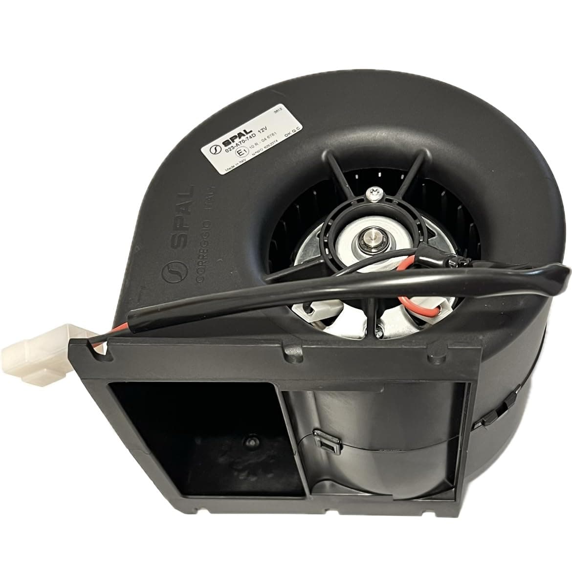 SPAL Blower SPAL 30003542 Single Wheel Centrifugal Blower 12 Volt – High-Performance HVAC/Rear-Air Circulation Unit (023-A70-74D 12V) 335 CFM SPAL-30003542
