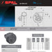 SPAL Blower SPAL Fan - 30000301 24 Volt Single Wheel Blower Fan Long Life 218 CFM, p/n 001-B53-01S SPAL Fan - 30000301 24 Volt Single Wheel Blower Fan