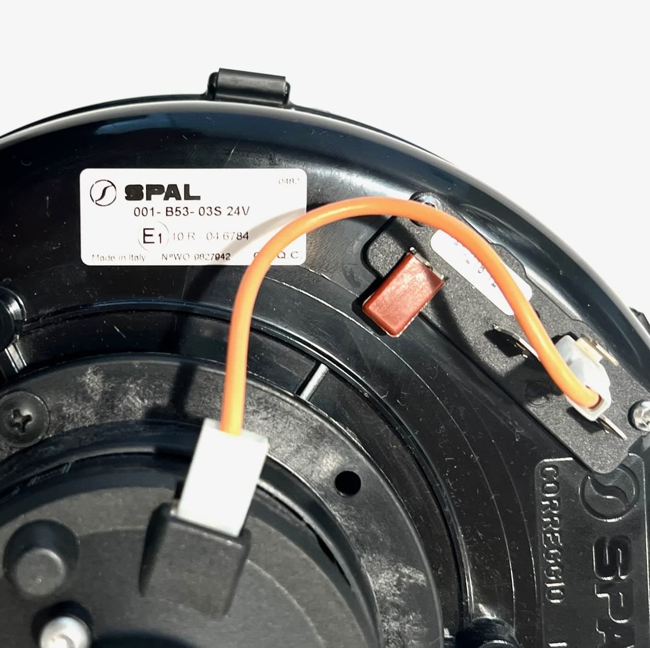 SPAL Blower SPAL Fan - 30001009 24 Volt Single Wheel Volt Blower Fan 3 Speed Long Life 260 CFM/p/n 001-B53-03S SPAL Fan - 30001009 24 Volt Single Wheel Volt Blower Fan