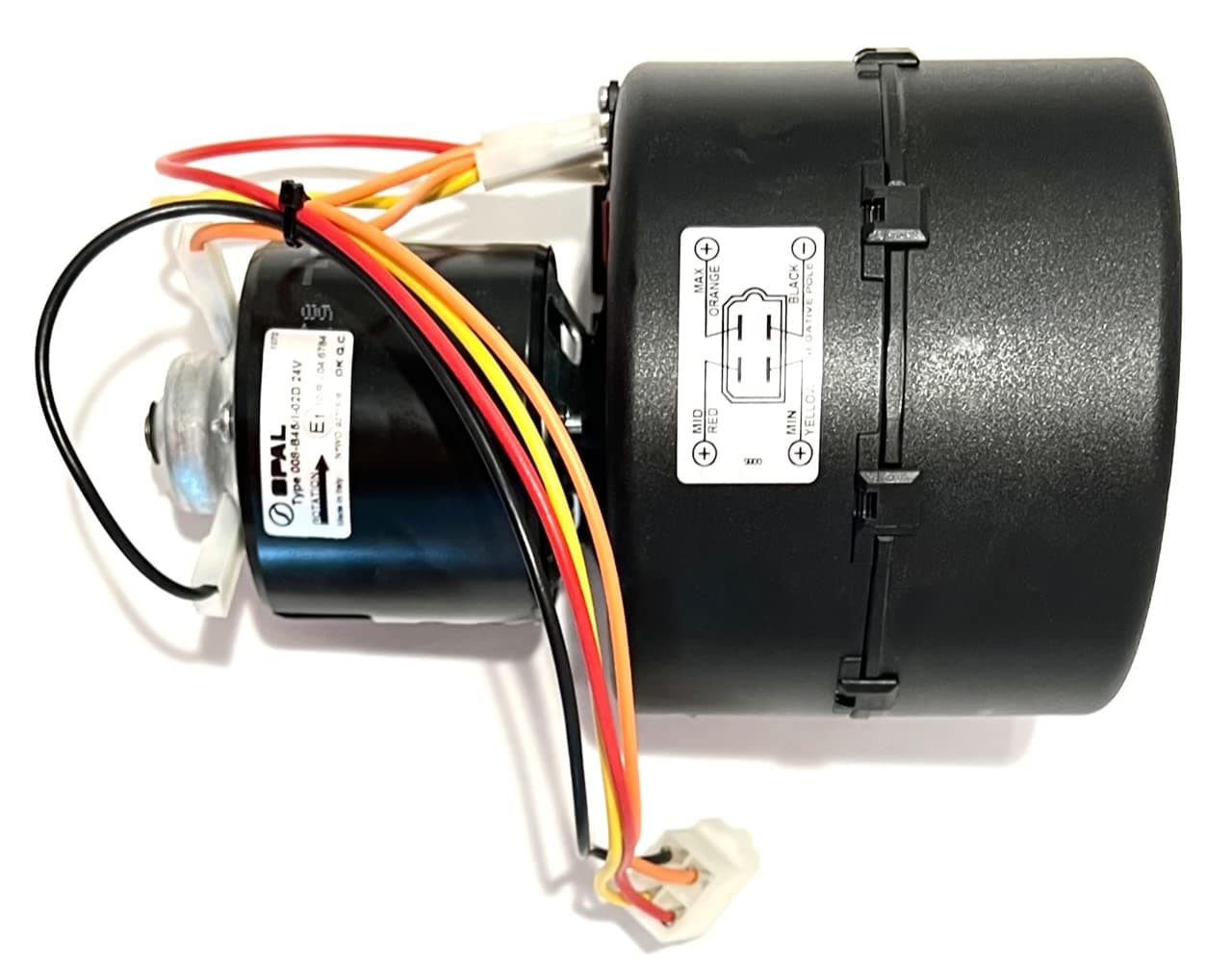 SPAL Blower SPAL Fan - 30003132 24 Volt Single Wheel Blower 236 CFM Catalog p/n 008-B45/I-02D 24V with Female Mate Connector Kit SPAL Fan - 30003132 24 Volt Single Wheel Blower 236 CFM 