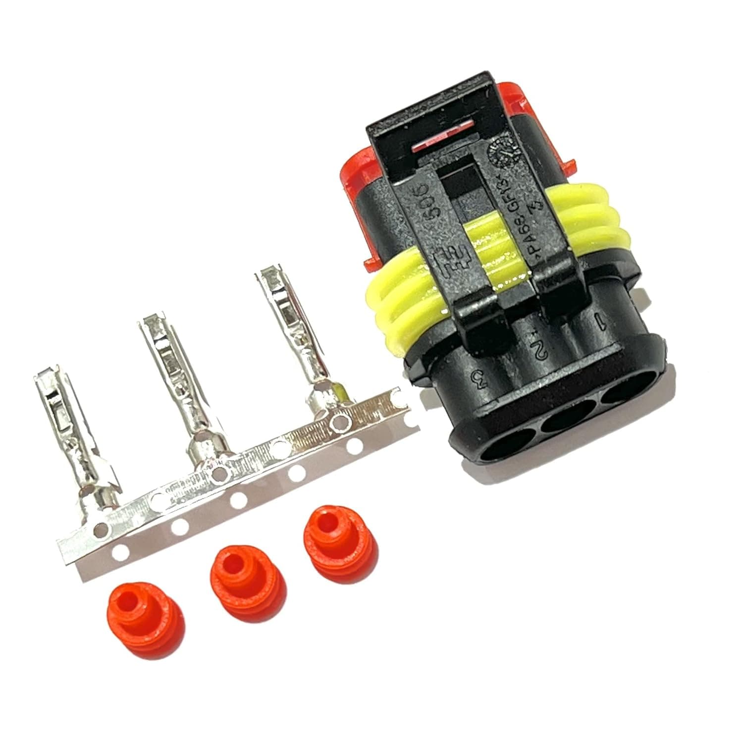 SPAL Connector Kit TE Conn Female Housing 282087-1 with Terminals & seals Vehicle Side to Mate with Fans and Other Devices for 16-14 AWG Wire Connector Kit TE 282087-1 Housing with Terminals & seals Connector Kit 
