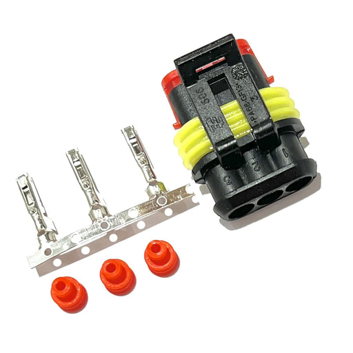 SPAL Connector Kit TE Conn Female Housing 282087-1 with Terminals & seals Vehicle Side to Mate with Fans and Other Devices for 16-14 AWG Wire Connector Kit TE 282087-1 Housing with Terminals & seals Connector Kit 