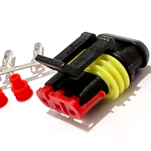 SPAL Connector Kit TE Conn Female Housing 282087-1 with Terminals & seals Vehicle Side to Mate with Fans and Other Devices for 16-14 AWG Wire Connector Kit TE 282087-1 Housing with Terminals & seals Connector Kit 