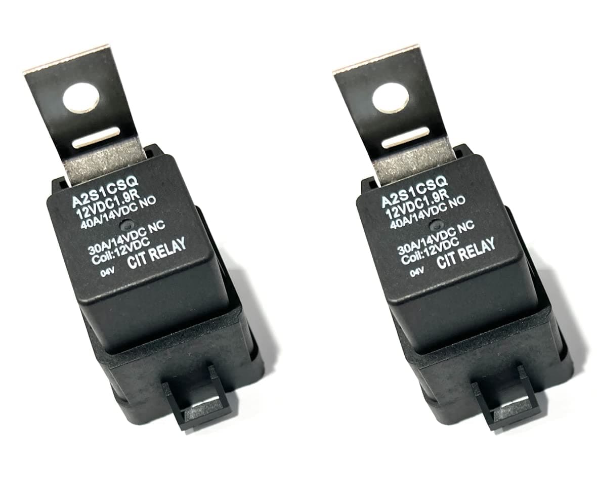 SPAL Relay 5-Pin 12V 40 Amp Waterproof Relay [30/40 Amp] for Automotive Marine Relays Boats Auto Cars & for Fan Harness SPAL Denso Bosch Others A2S1CSQ12VDC1.9R CIT A2S1CSQ12VDC1.9R 5-Pin 12V 40 Amp Waterproof Relay