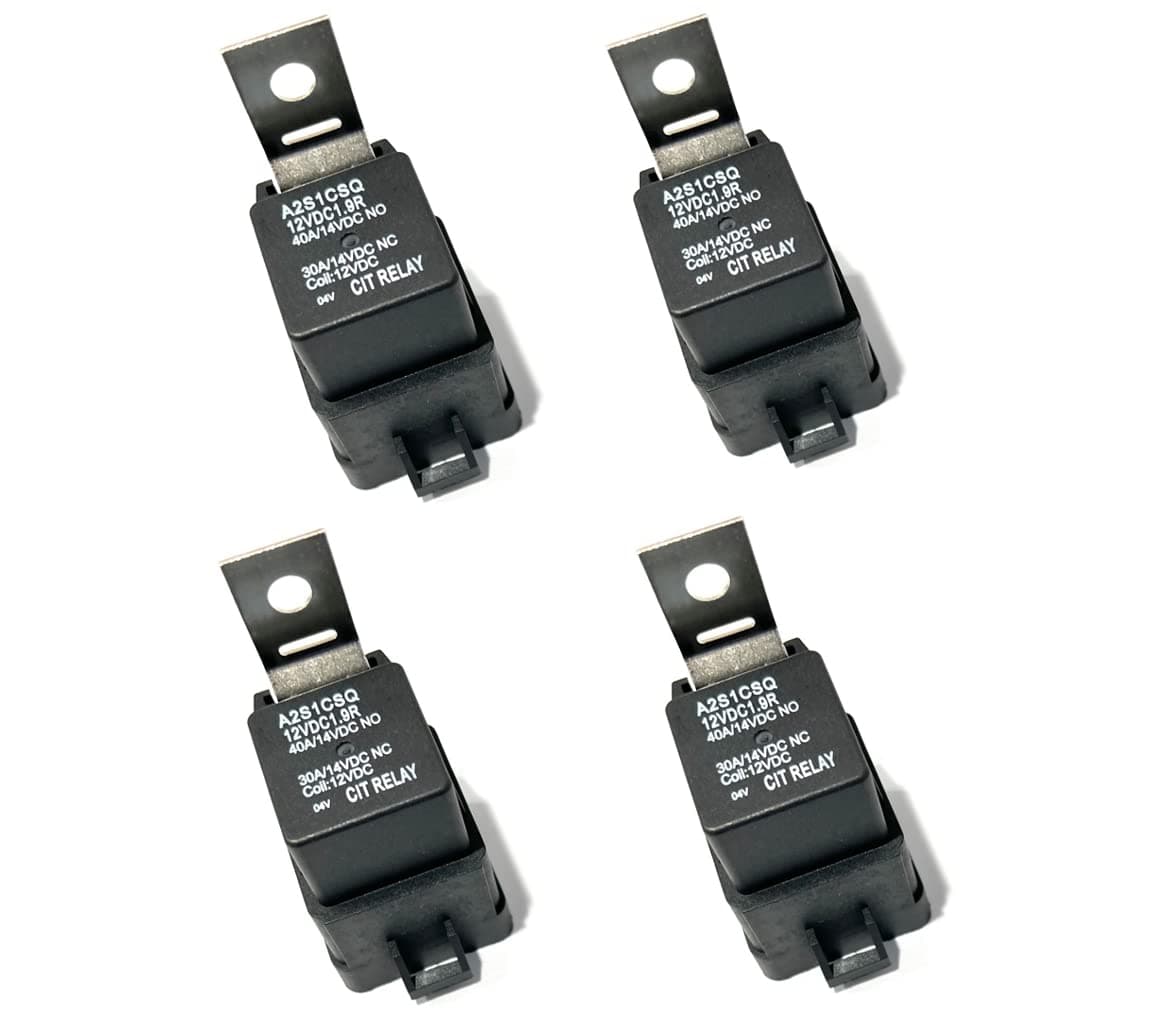 SPAL Relay 5-Pin 12V 40 Amp Waterproof Relay [30/40 Amp] for Automotive Marine Relays Boats Auto Cars & for Fan Harness SPAL Denso Bosch Others A2S1CSQ12VDC1.9R CIT A2S1CSQ12VDC1.9R 5-Pin 12V 40 Amp Waterproof Relay