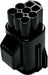 Yazaki Wire Harness and Connectors Yazaki 7282-5553-10 7282555310 6 Position Sealed Male Connector Housing Unit Yazaki 7282-5553-10 6 Position Sealed Male Connector 