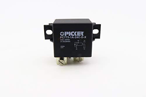 PC775-1A-24C-D-X | 50 Amp 24 VDC Automotive High Current Power Relay, SPST-NO 24 VDC Coil with Diode & Bifurcated Contacts
