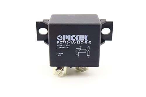 PC775-1A-12C-R-X | 75 Amp 12 VDC Automotive High Current Power Relay, SPST-NO 12VDC Coil with Resistor & Bifurcated Contacts | Cross TE V23232-D0001-X014
