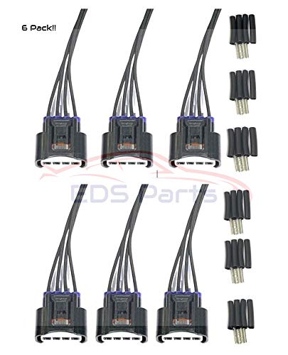 6 Pack!! New Pigtail Harness 90980-11885 9098011885 Ignition Coil Plug Connector F for Camry Corolla Highlander TC XB Vibe Prizm etc